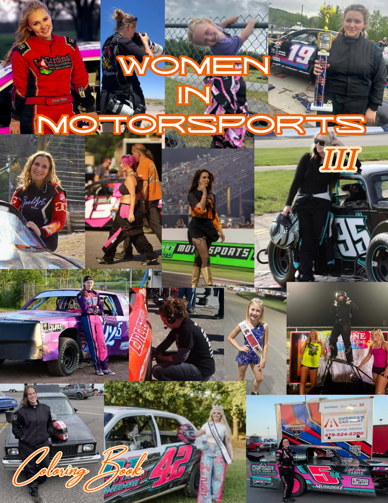 PRESALE: Women in Motorsports 2026 Coloring Book | Volume 3