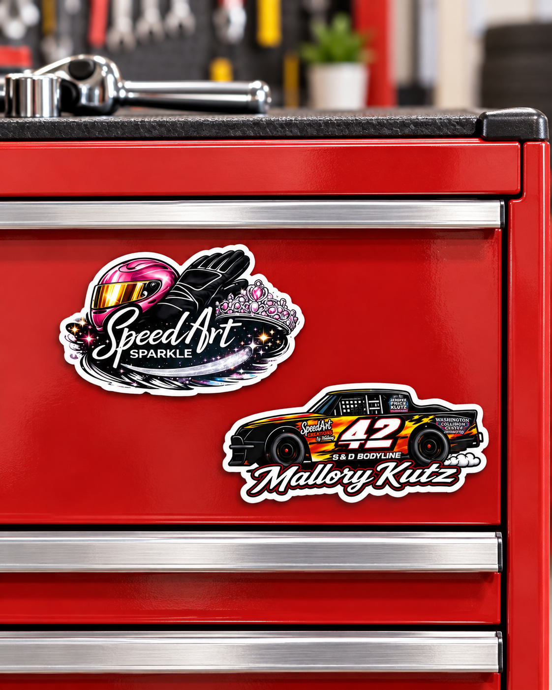 SpeedArt Magnets on Red Toolbox.png