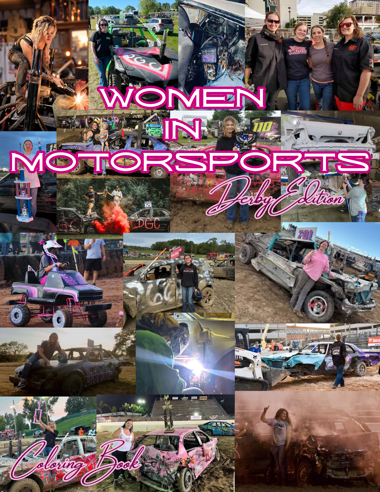 PRESALE: Women in Motorsports 2026 Coloring Book | Derby Edition
