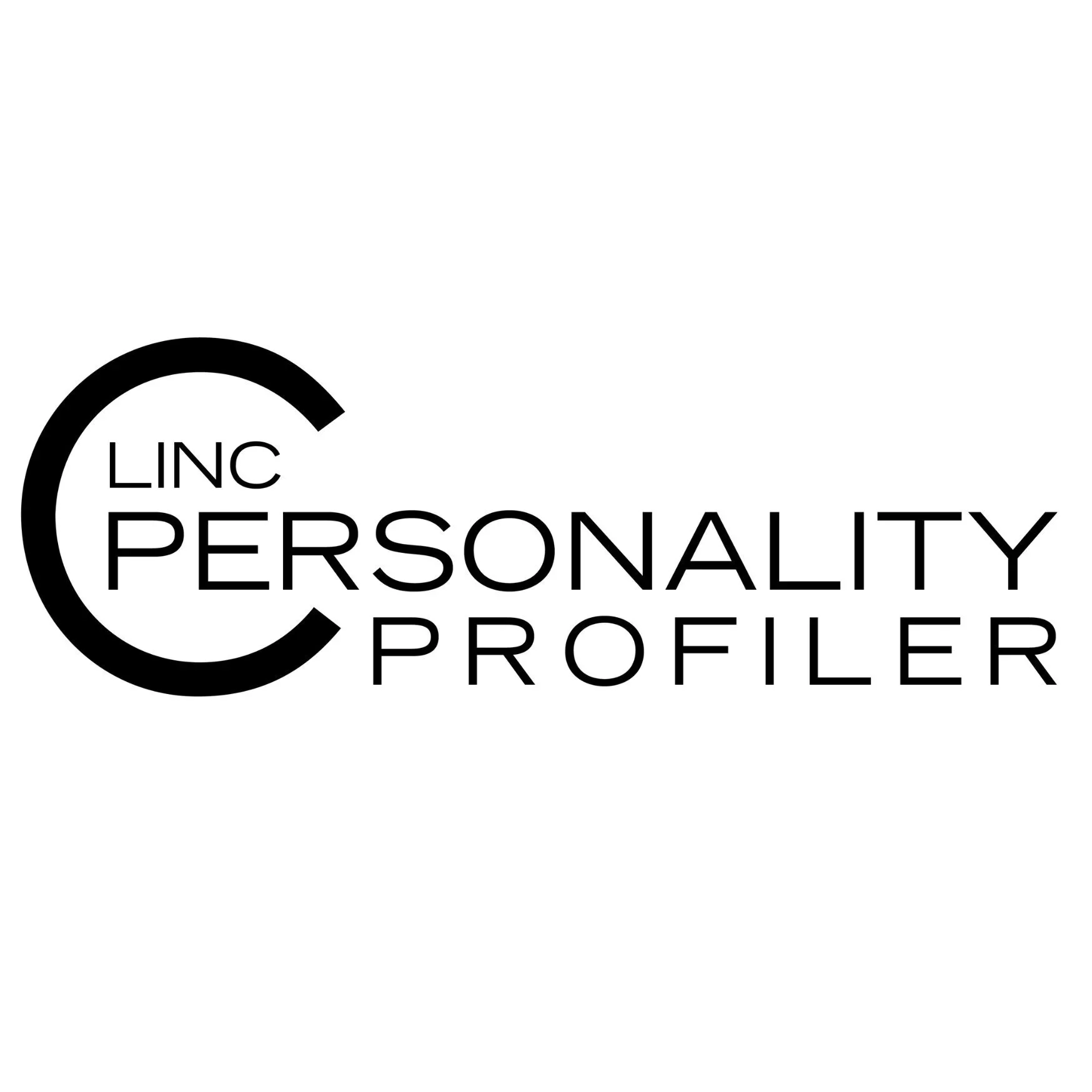Logo for Lincoln Personalty Profiler featuring a large black letter 'C' and the words 'Lincoln Personalty Profiler' in black text.