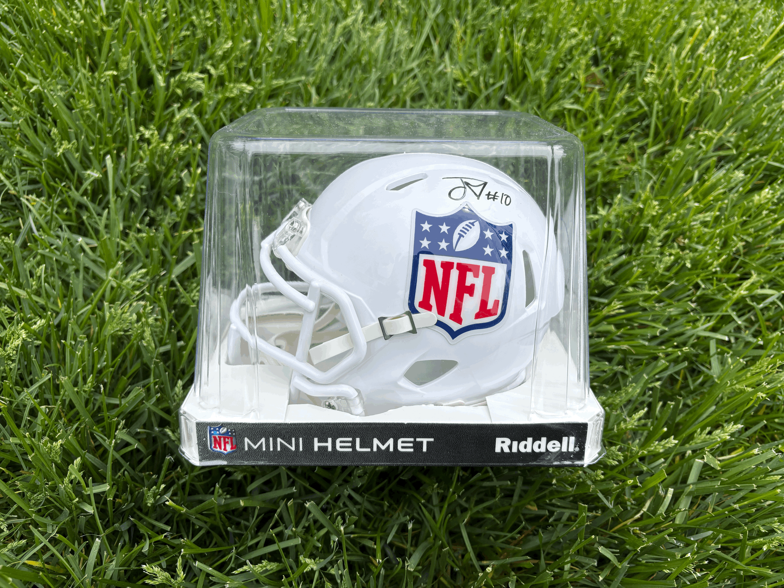 Autographed Jordan Love Mini Football Helmet