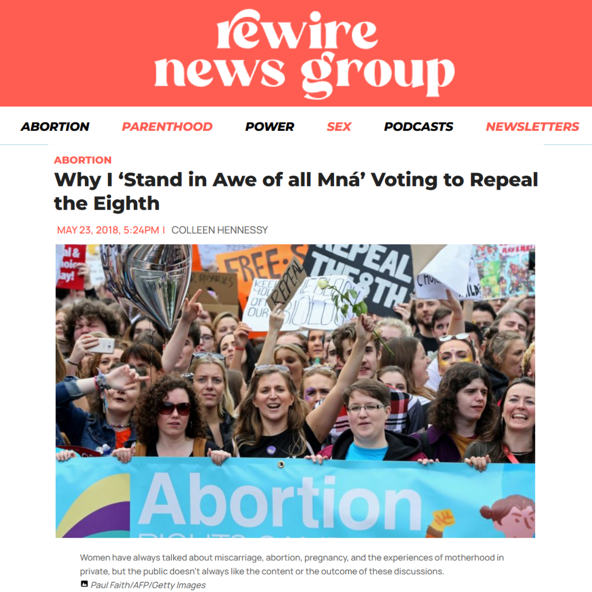 Why I Stand in Awe of all Woman Voting to Repeal the Eighth