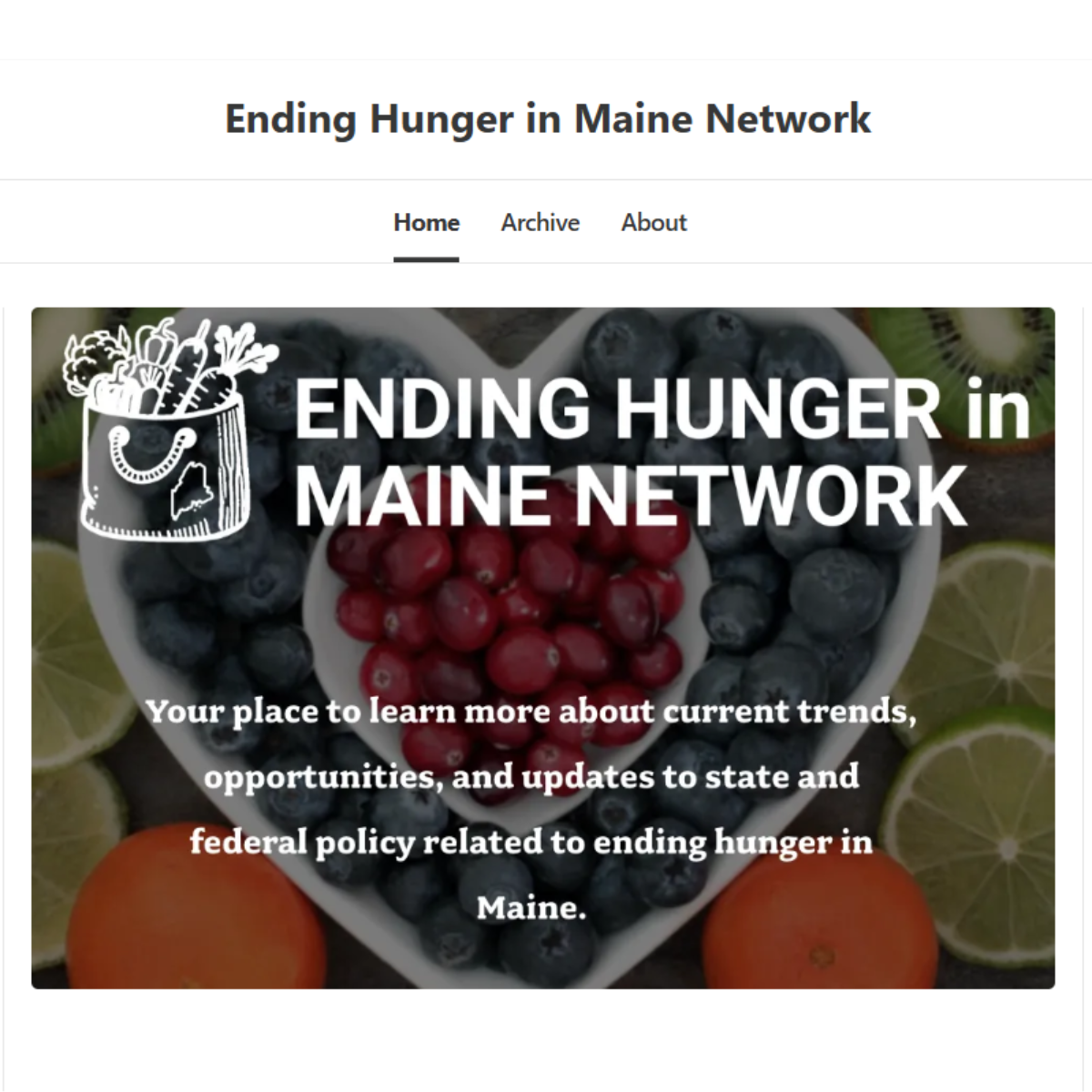 Ending Hunger in Maine Substack