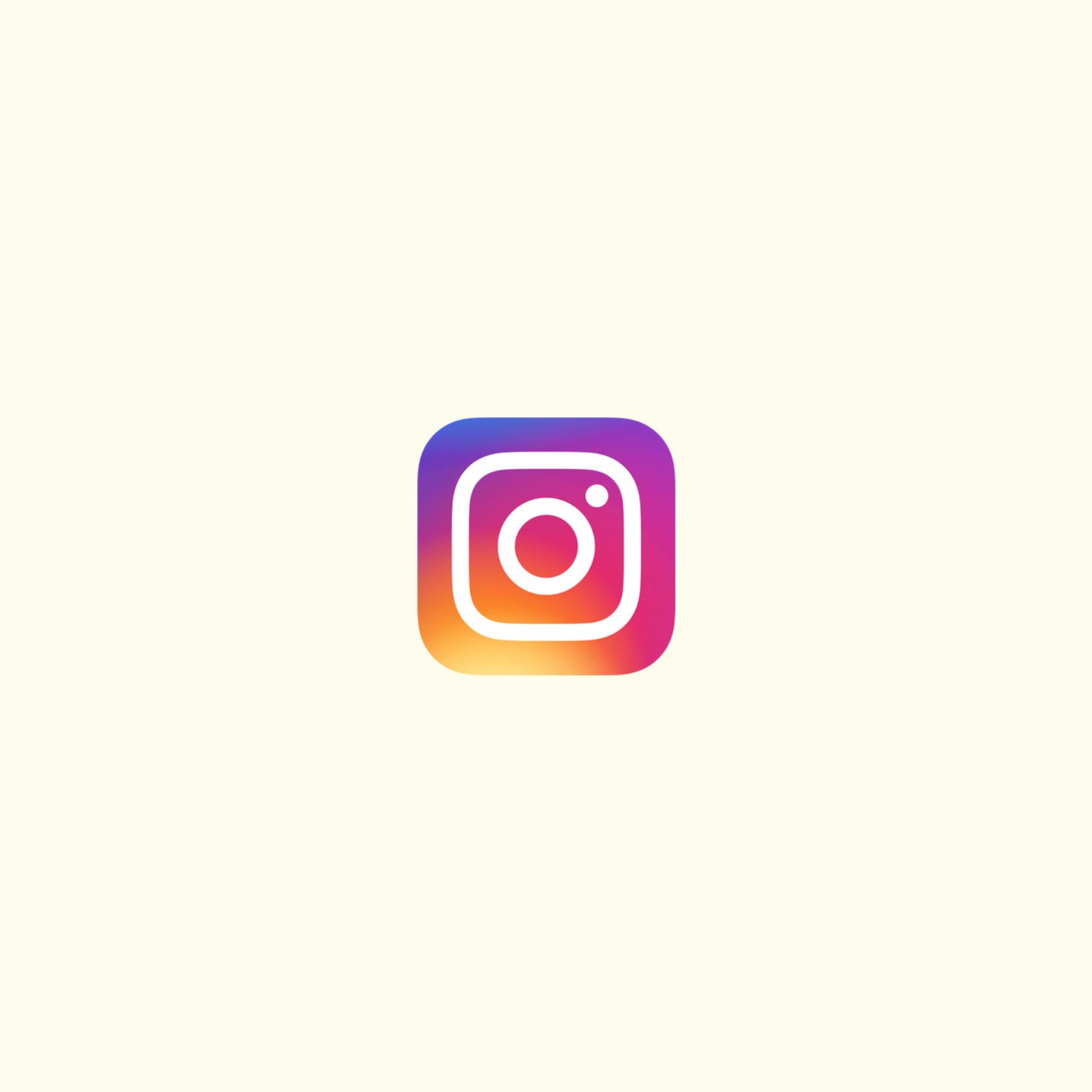 Instagram app icon with a colorful gradient background and a white outline of a camera.