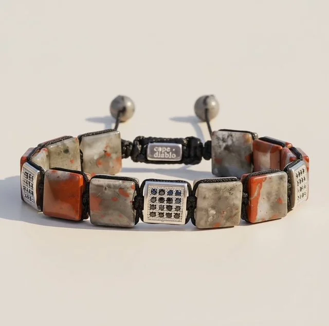 Men's African Bloodstone Bracelet