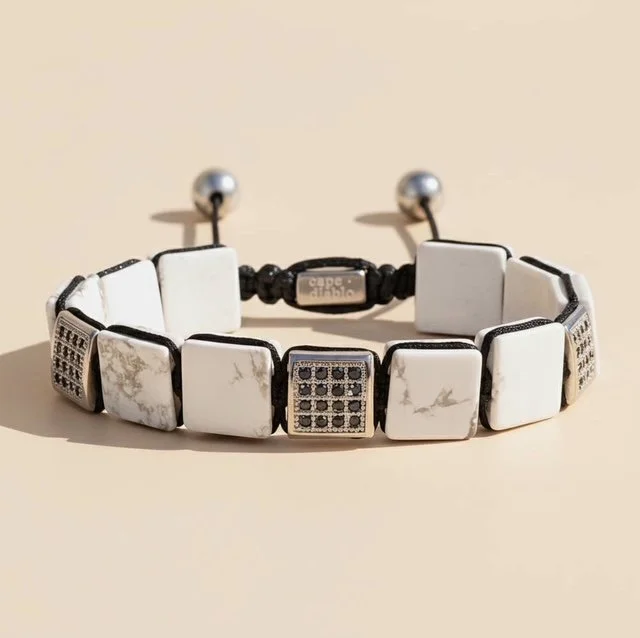 Men's White Turquoise Bracelet