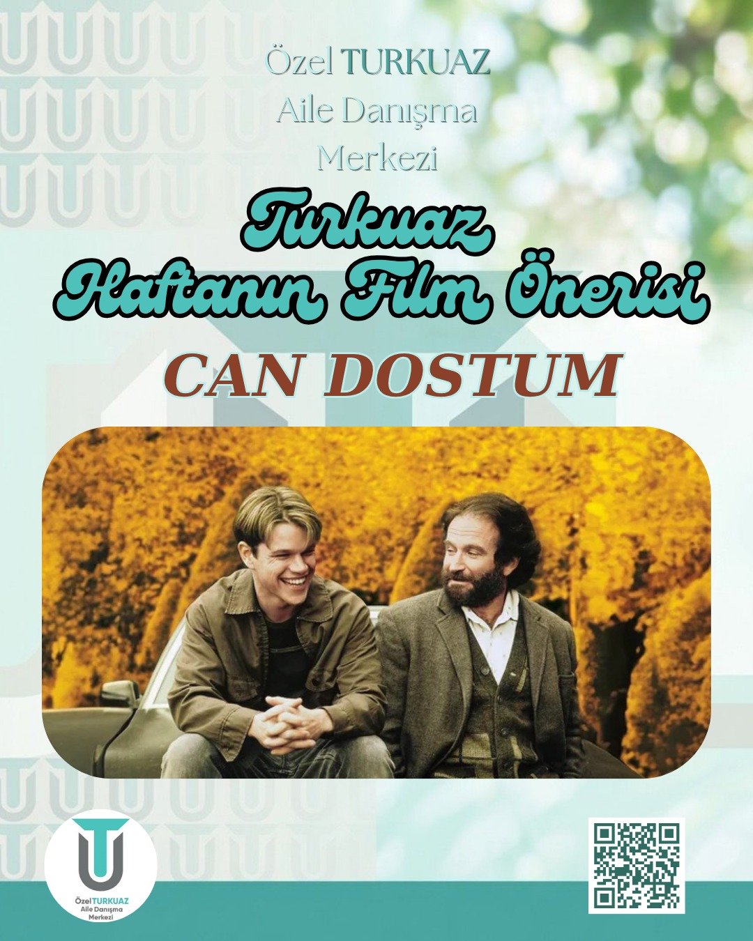 Haftanın film &ouml;nerisi: Can Dostum(Good Will Hunting,1997) 🎥

Bazen hayatımızı değiştiren şey doğru anda kurulan g&uuml;venli bir ilişkidir. Can Dostum ise bunu bizlere terapist aracılığıyla sunan, olduk&ccedil;a keyifli bir film...

İyi Seyirle