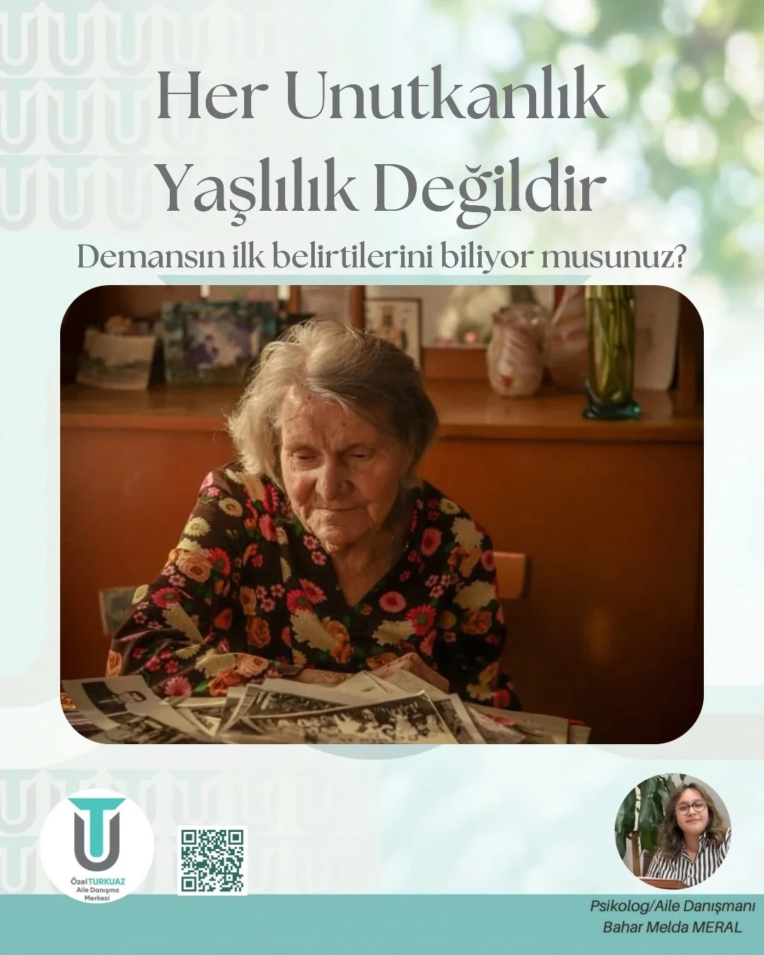 Unutkanlık tek başına bir hastalık değildir; yaş, stres, uykusuzluk, kaygı, vitamin eksiklikleri ve bazı sağlık sorunları da hafızayı etkileyebilir. Bu nedenle yalnızca unutkanlığa bakarak demans tanısı koymak doğru değildir.

&Ouml;nemli olan belirt