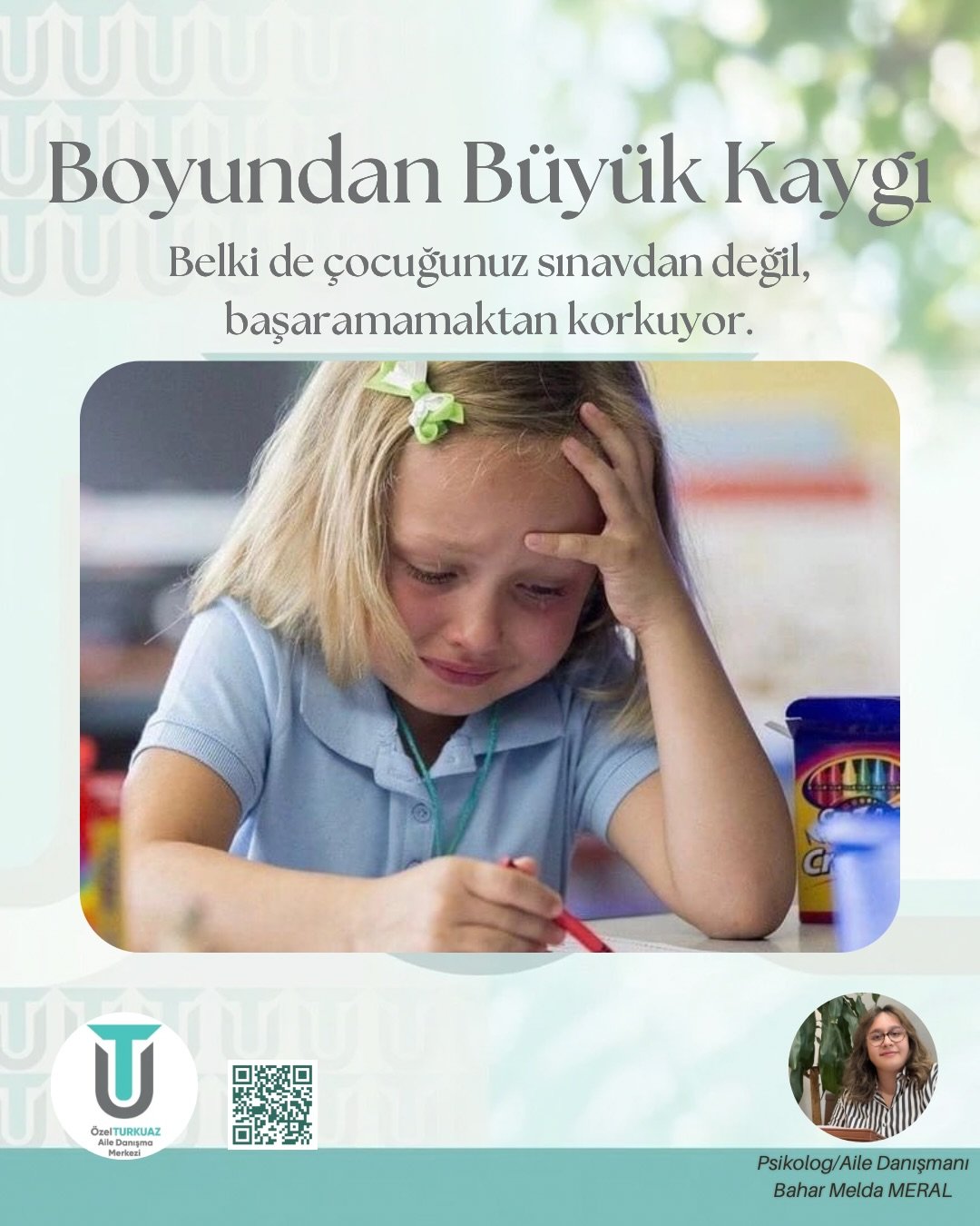Her endişe b&uuml;y&uuml;menin doğal bir par&ccedil;asıdır. Ancak kaygı, &ccedil;ocuğun yaşına g&ouml;re beklenenden daha yoğun hale geldiğinde g&uuml;nl&uuml;k yaşamını, ilişkilerini ve gelişimini etkileyebilir.

Bazı &ccedil;ocuklar kaygılarını dav