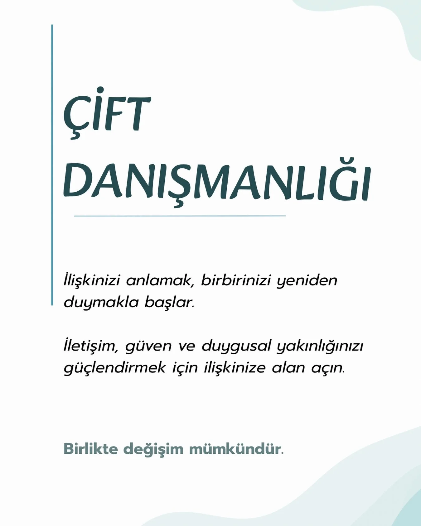 📍 Bireysel, &Ccedil;ift, &Ccedil;ocuk &amp; Ergen Danışmanlığı
📞 Bilgi ve Randevu: 0552 086 06 23 
🌐 www.turkuazailedanisma.com
.
.

#psikolog #ankarapsikolog #&ccedil;ankayapsikolog
#tunalı