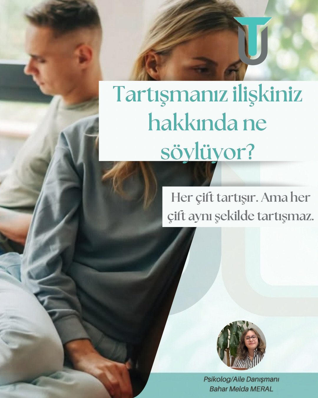 📍 Bireysel, &Ccedil;ift, &Ccedil;ocuk &amp; Ergen Danışmanlığı
📞 Bilgi ve Randevu: 0552 086 06 23 
🌐 www.turkuazailedanisma.com