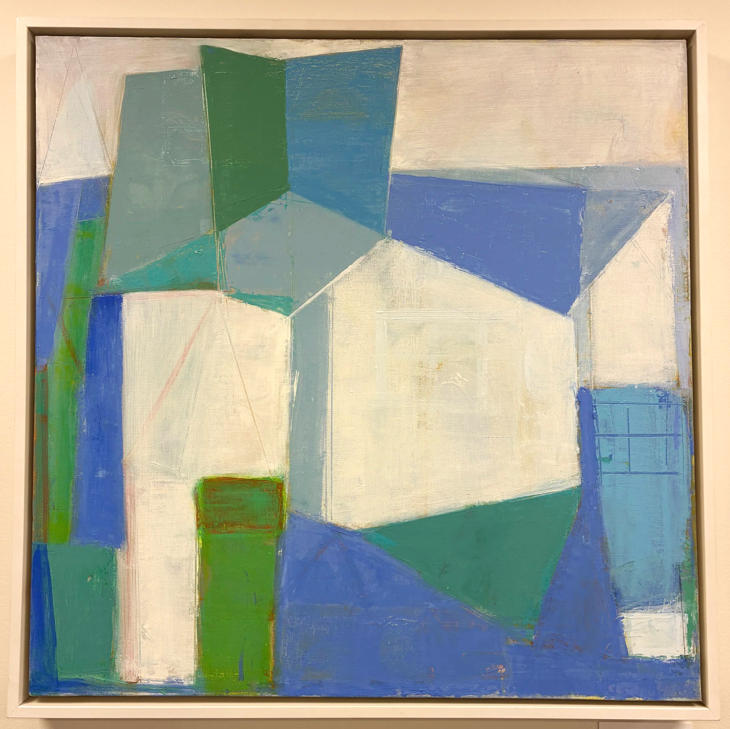 Carol C Spaulding, Blue, Oil on Canvas, 24 x 24