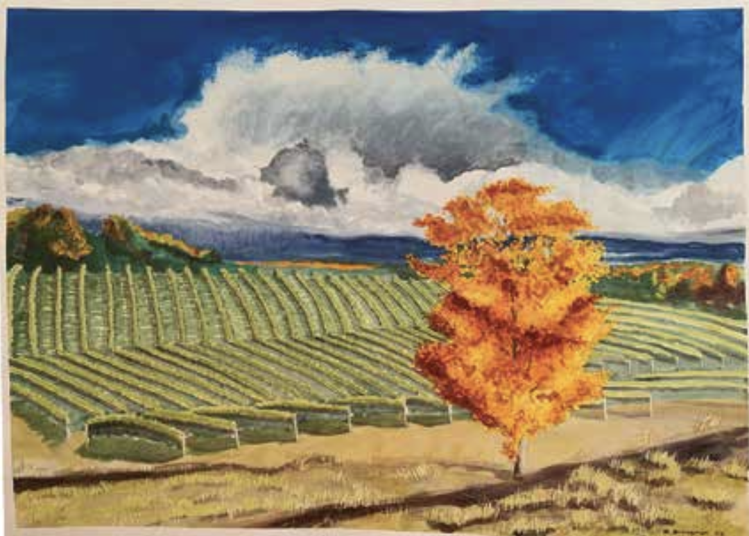 Robert Brengman, Burning Tree in Vineyard