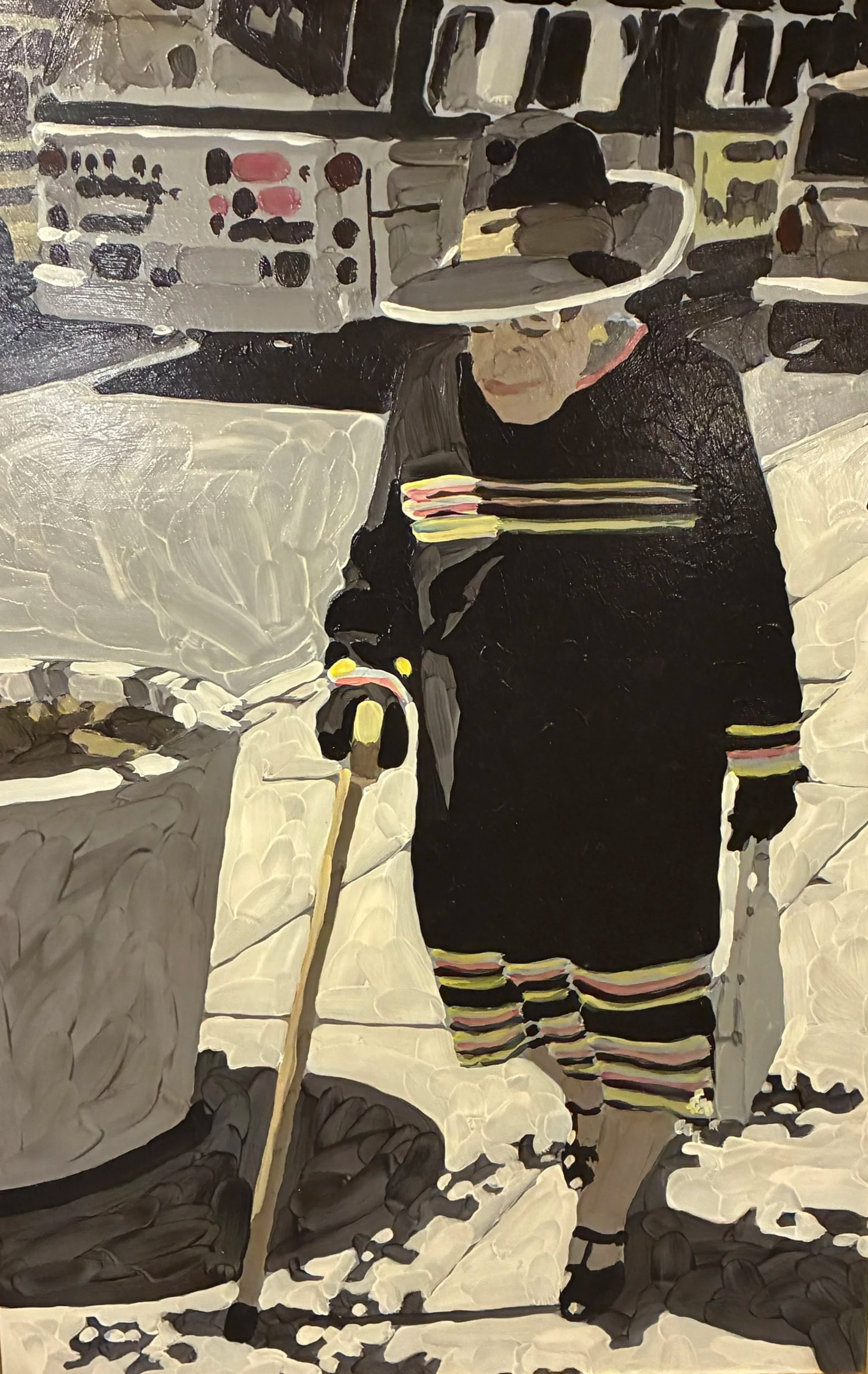 Harvey Gordon, Woman with cane