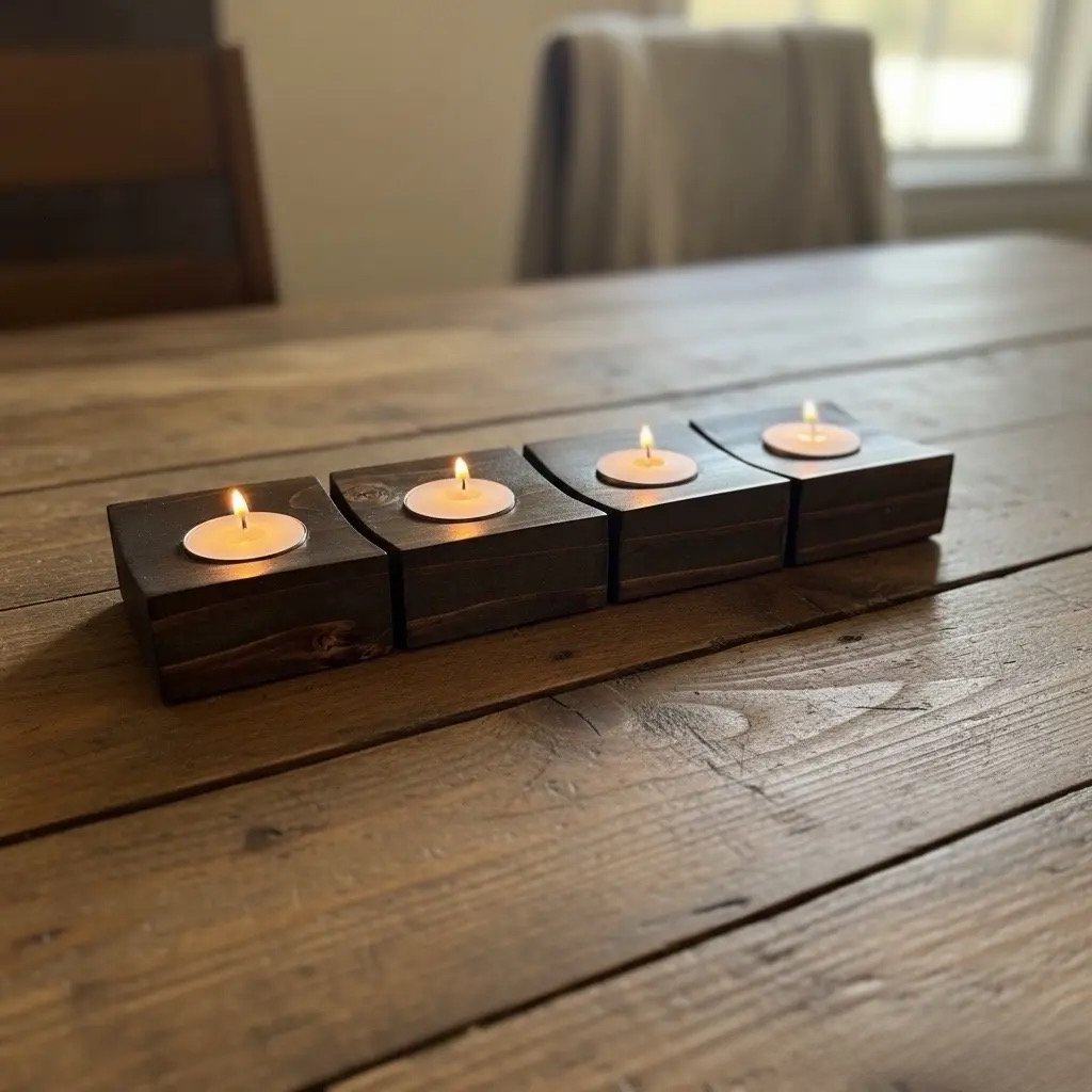 Espresso Tealight Candle Holder