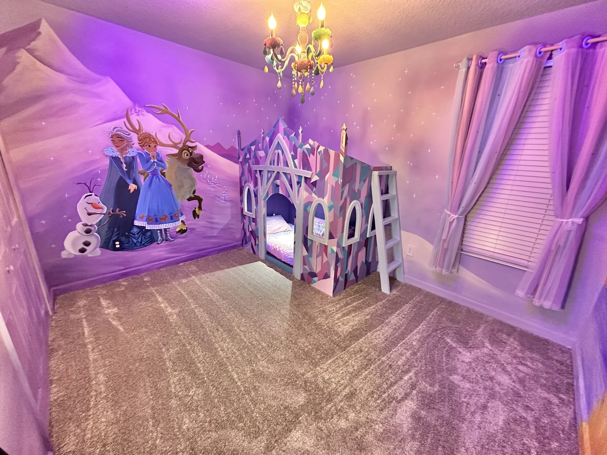 1_Frozen themed princess room two twin beds.JPG