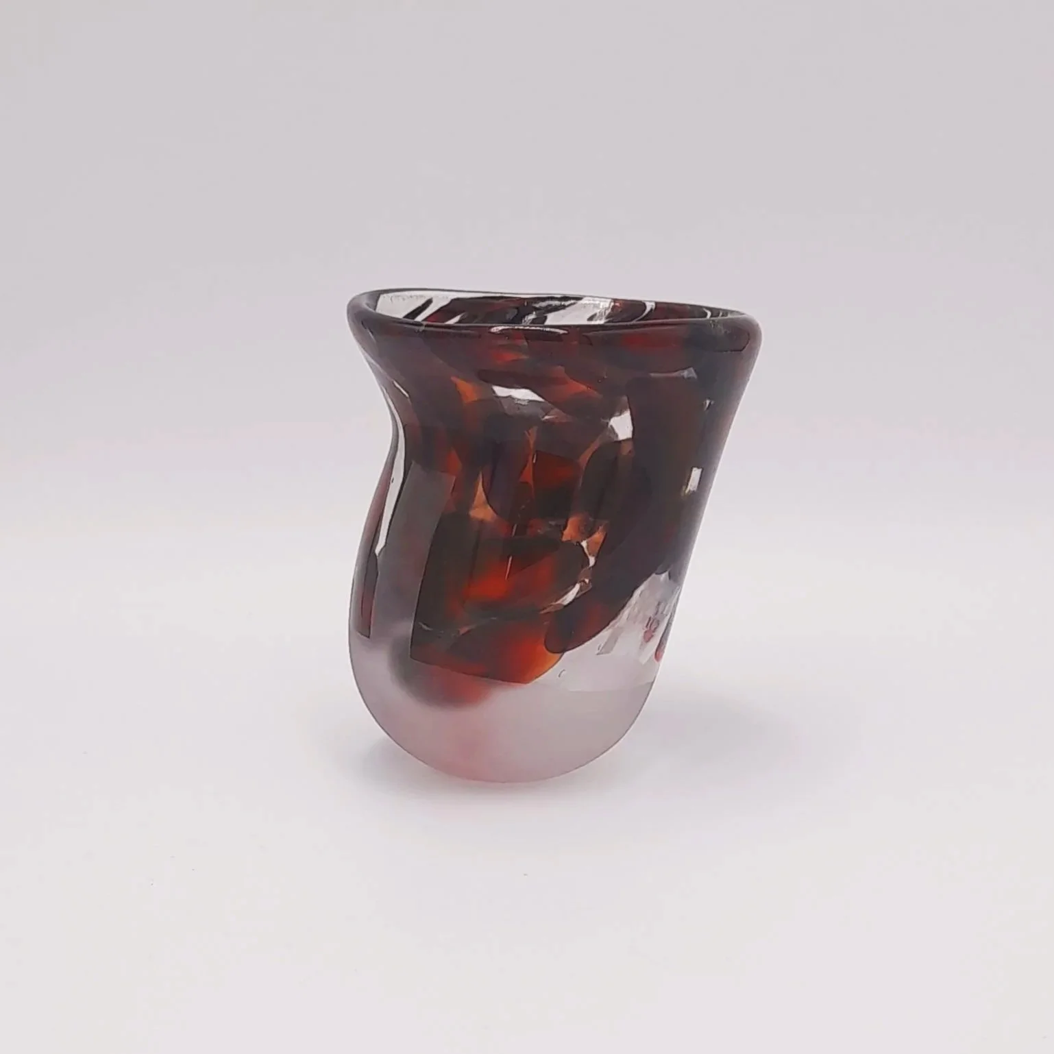 La mano e la macchia di sangue (The Hand and The Blood Stain). Blown and Sandblasted Glass. 2024