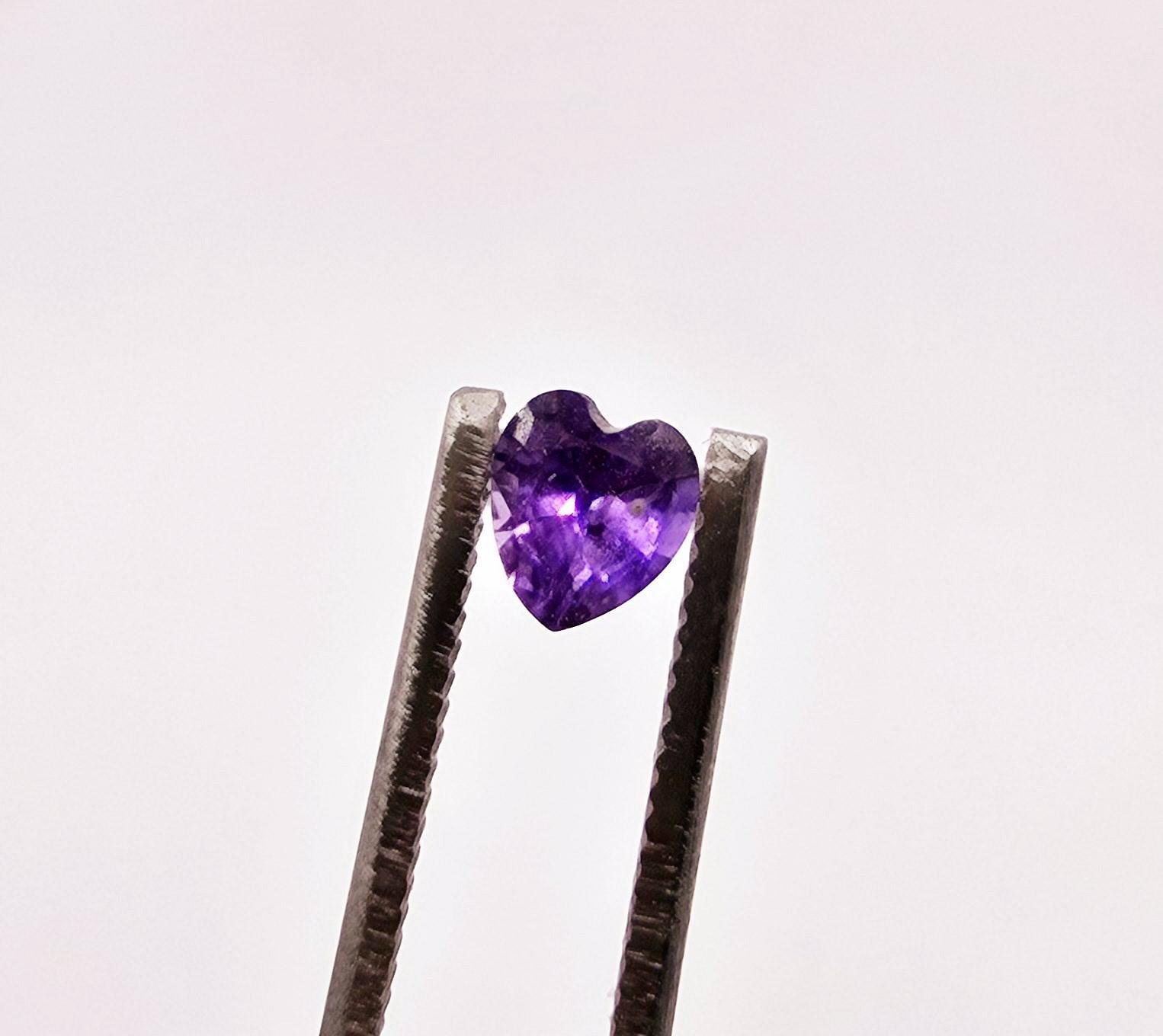 Heart Cut Ceylon Purple Sapphire 0.23 carat