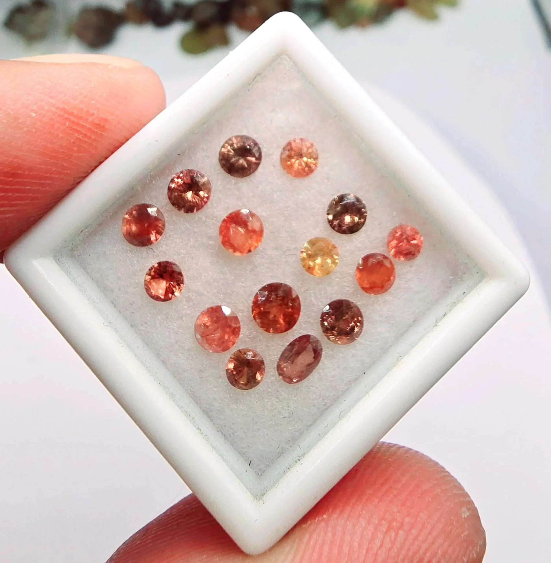 Lot of 15 pieces Natural Padparadscha Sapphire 2.80 carats No Heated