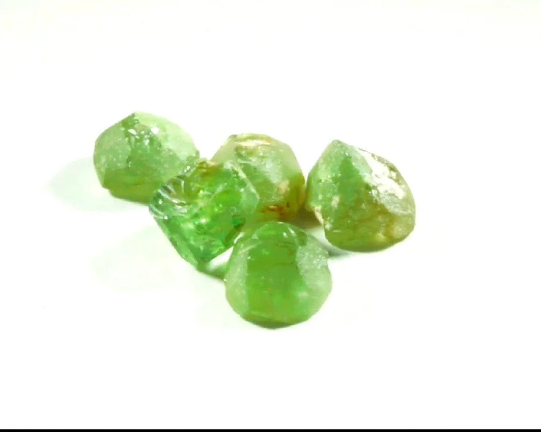 Demantoid Green Garnet Set of 5 pieces