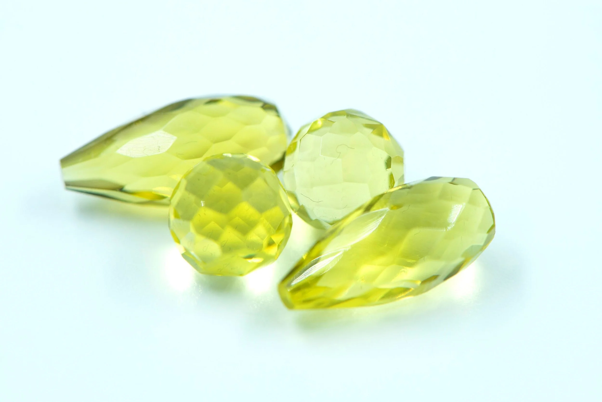 Lemon Quartz Set 31.60 carats Certified Natural Gem (Gemmological Certificate)