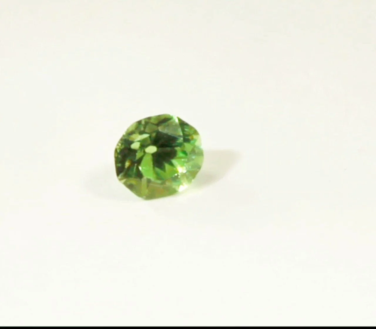 Demantoid Garnet 0.42 carat Certified Gem (Gemological Certificate)