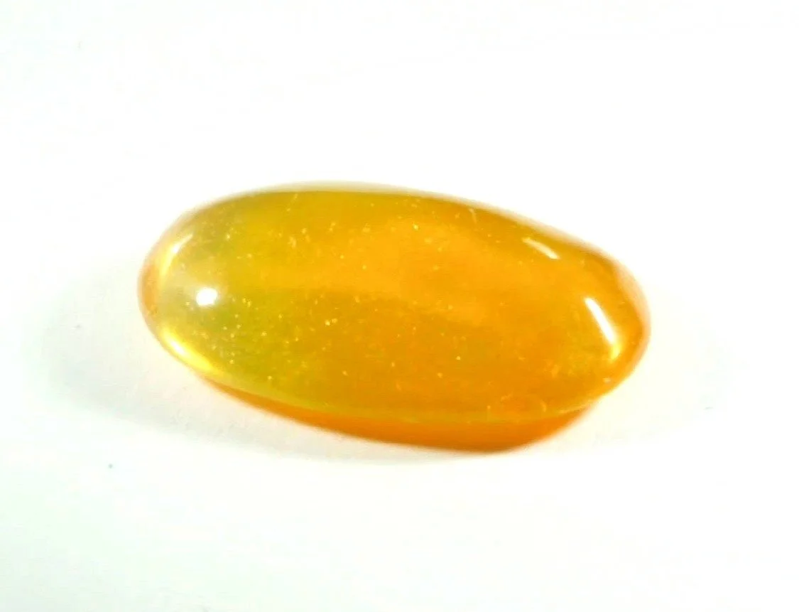 Fire Opal 7.03 carats Certified Gem (Gemological Certificate)