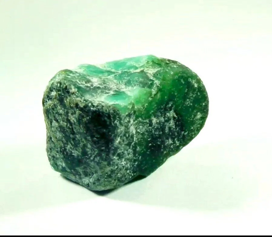 Natural Rough Emerald 17.39 carats (Specimen) Certified Gem (Gemological Certificate)