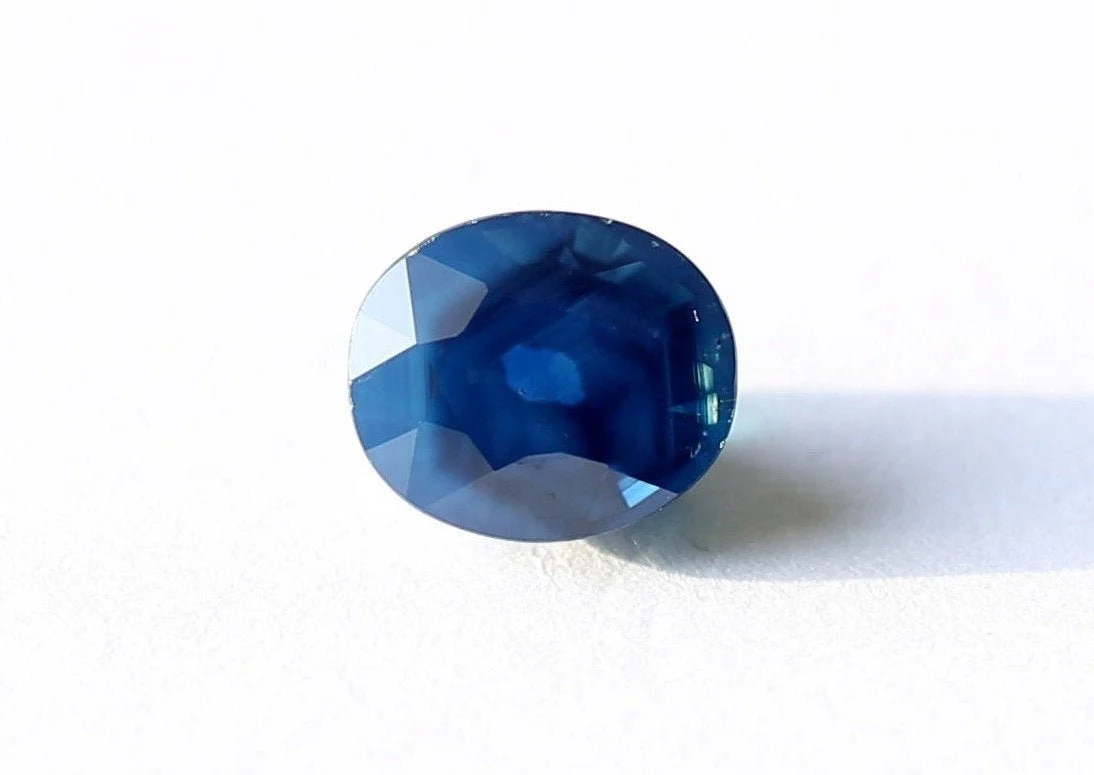 Ceylon Blue Sapphire 1.26 carat Certified Natural Gem (Gemmological Certificate)