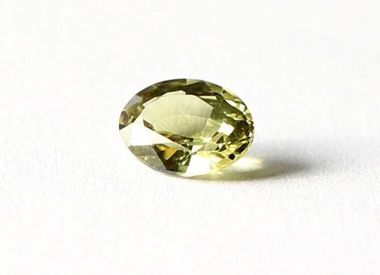 Demantoid Garnet 0.82 carat Certified Gem (Gemological Certificate)
