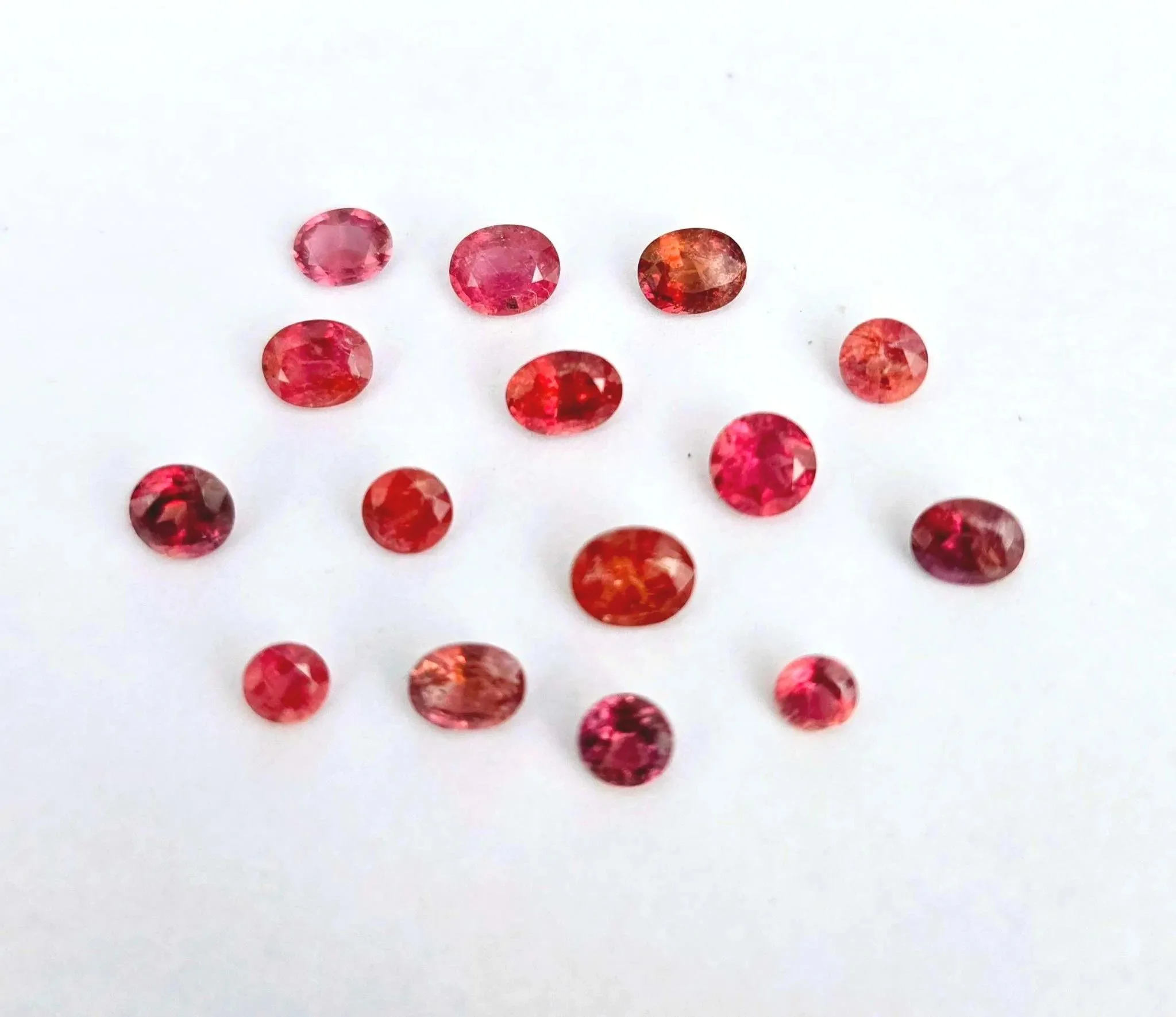 Lot of 15 pieces Natural Padparadscha Sapphire 8.84 carats No Heated