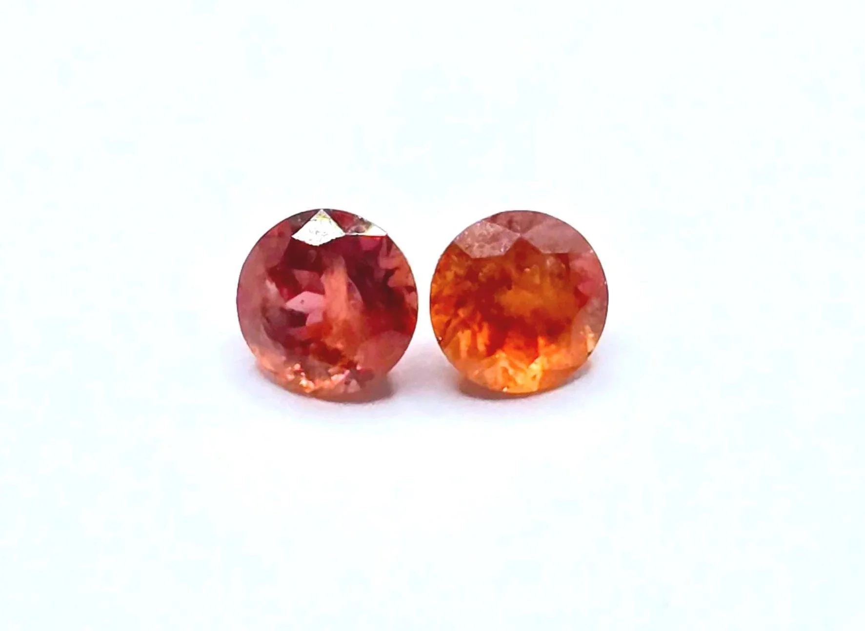 Natural Padparadscha Sapphire PAIR 0.82 carat No Heated