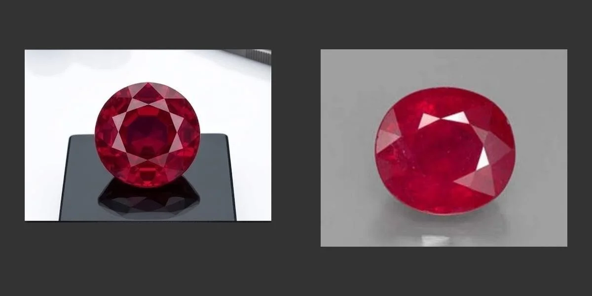 Rubis Naturel et Rubis traité