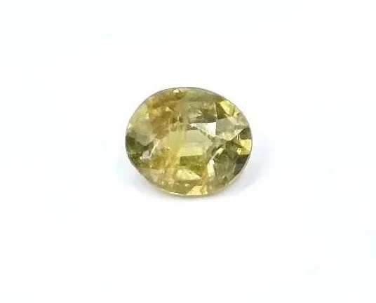 Natural Yellow Green Sapphire 1.00 carat ( No heated )