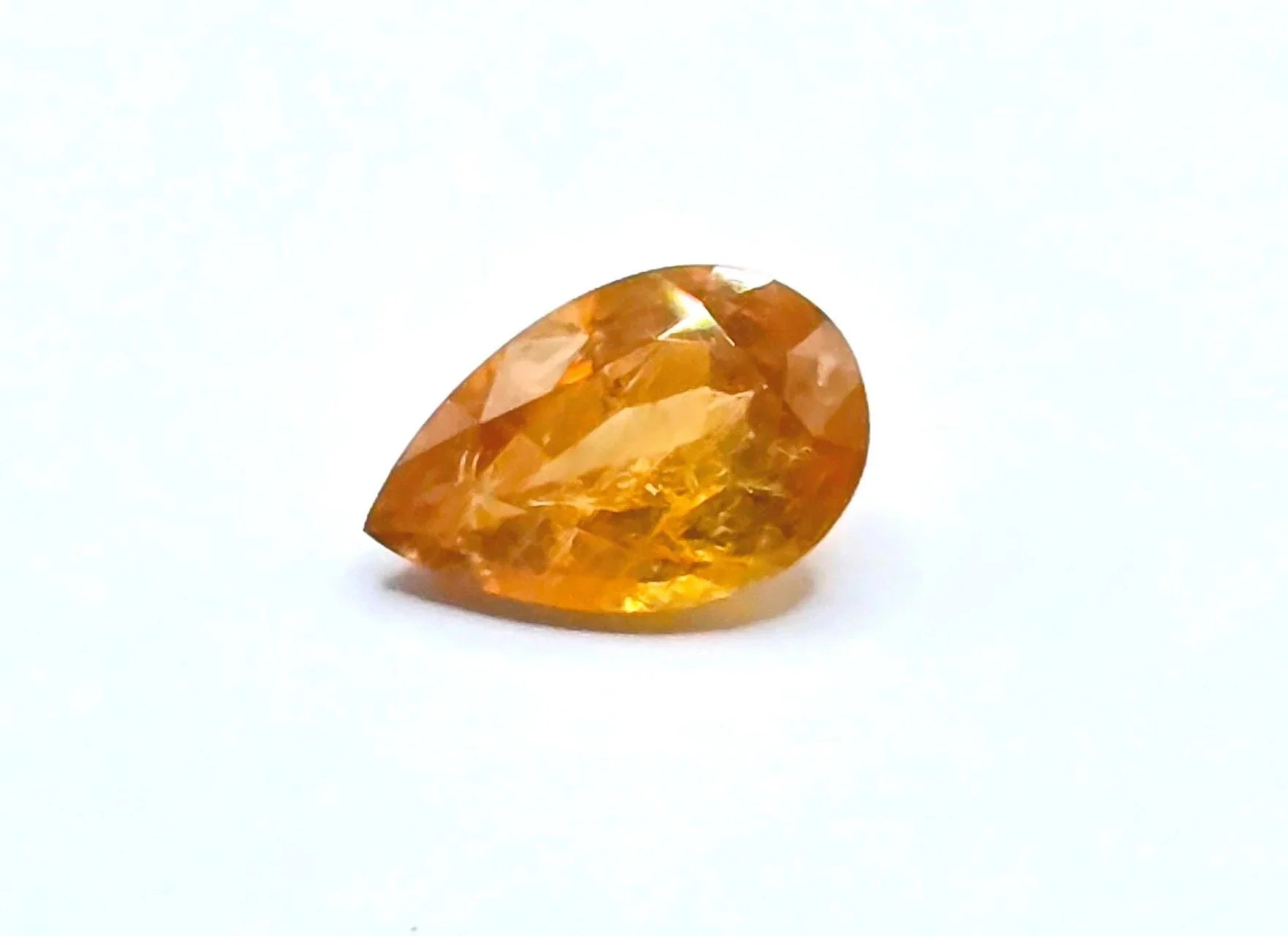 Natural Vivid Orange Yellow Sapphire  0.86 carat No Heated