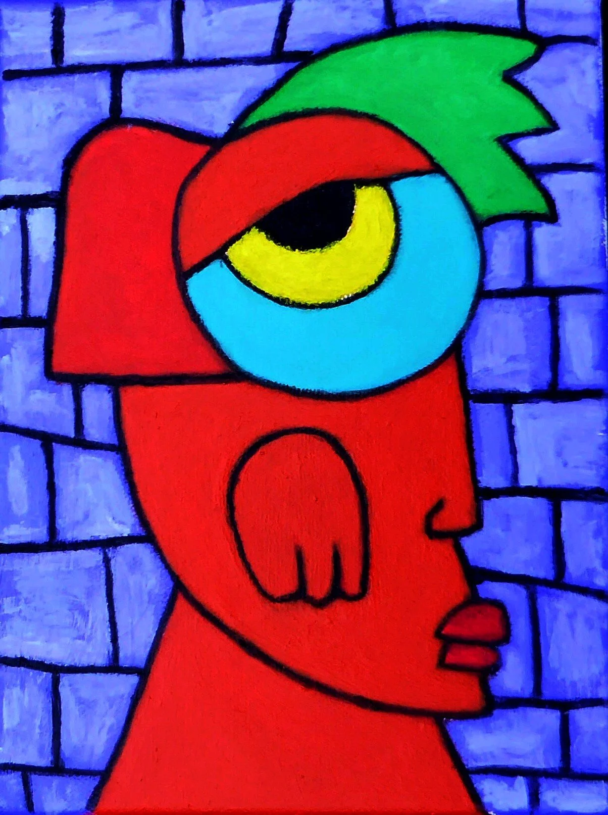 Bird man18cm x 24cm)