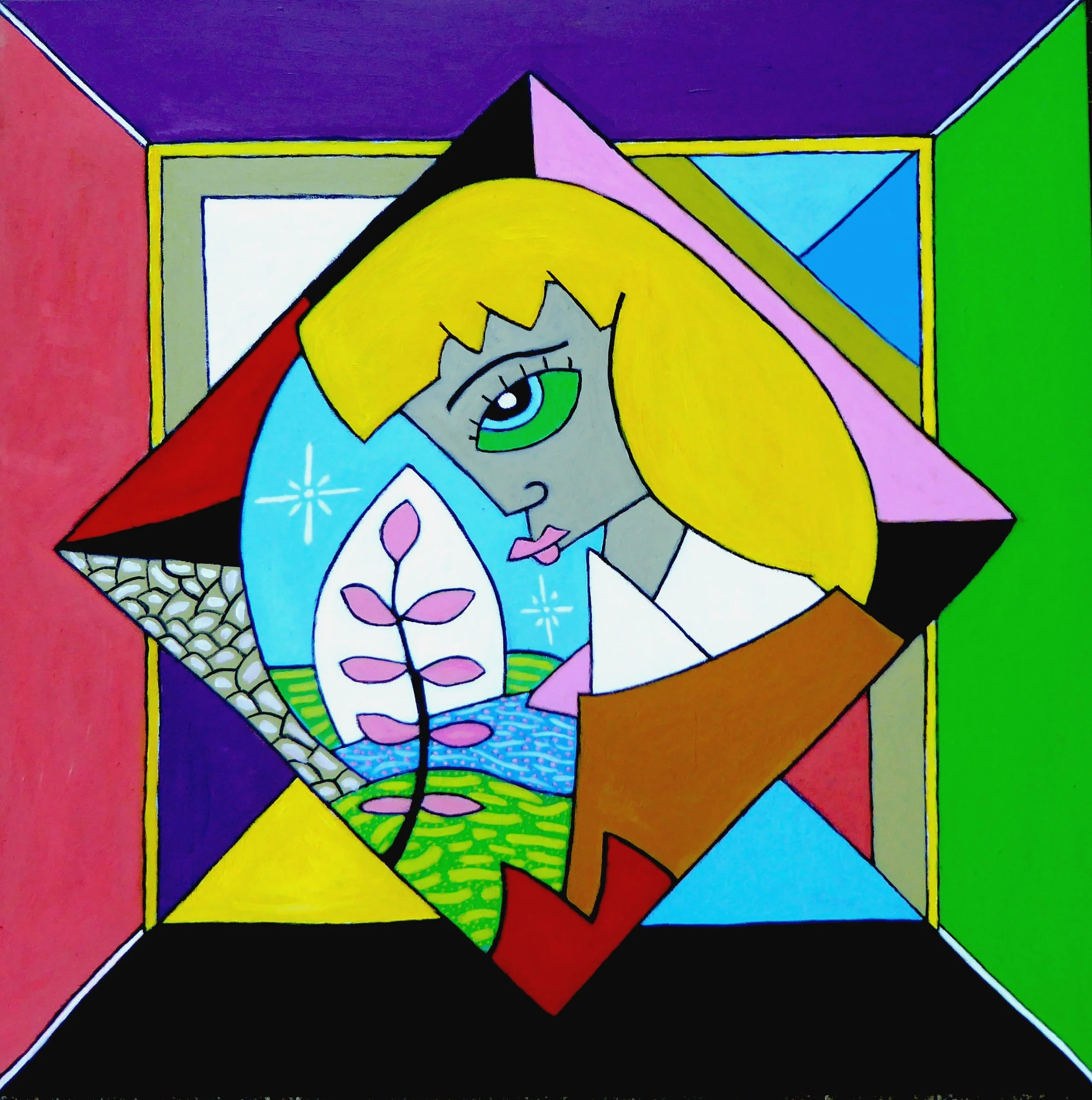 Complexe et simple  (90cm x 90cm)