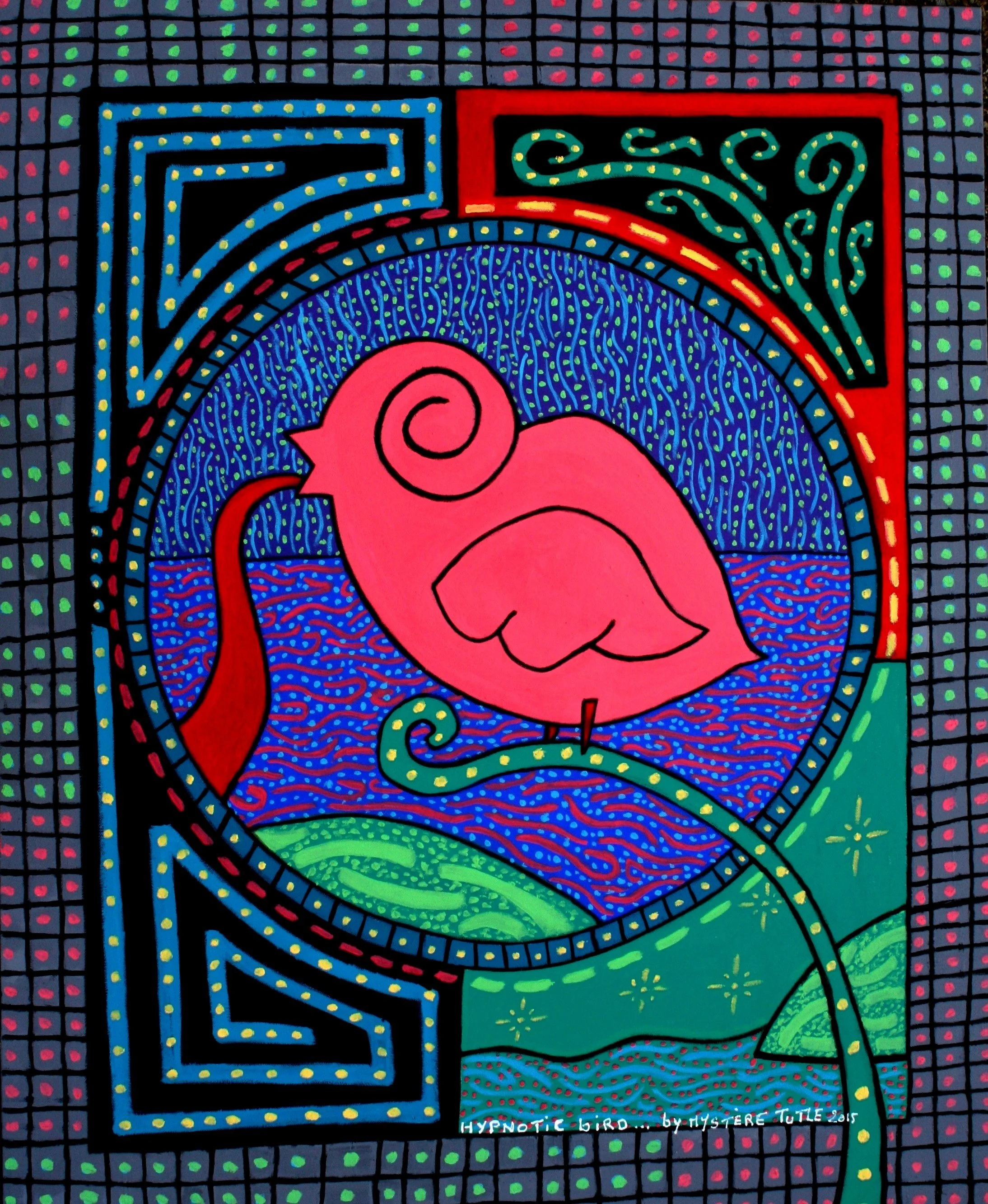 Hypnotic bird... 2015 (81cm x 100cm) 1000 euros