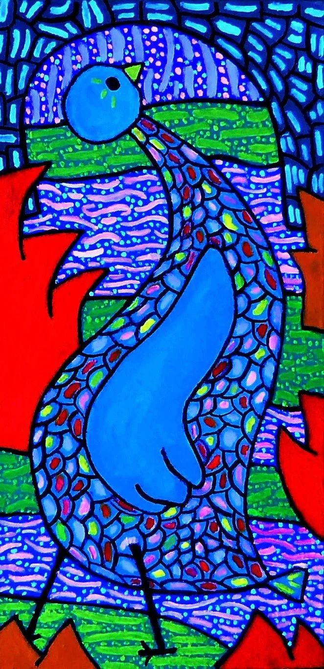 Prudent bird (20cm x 40cm)