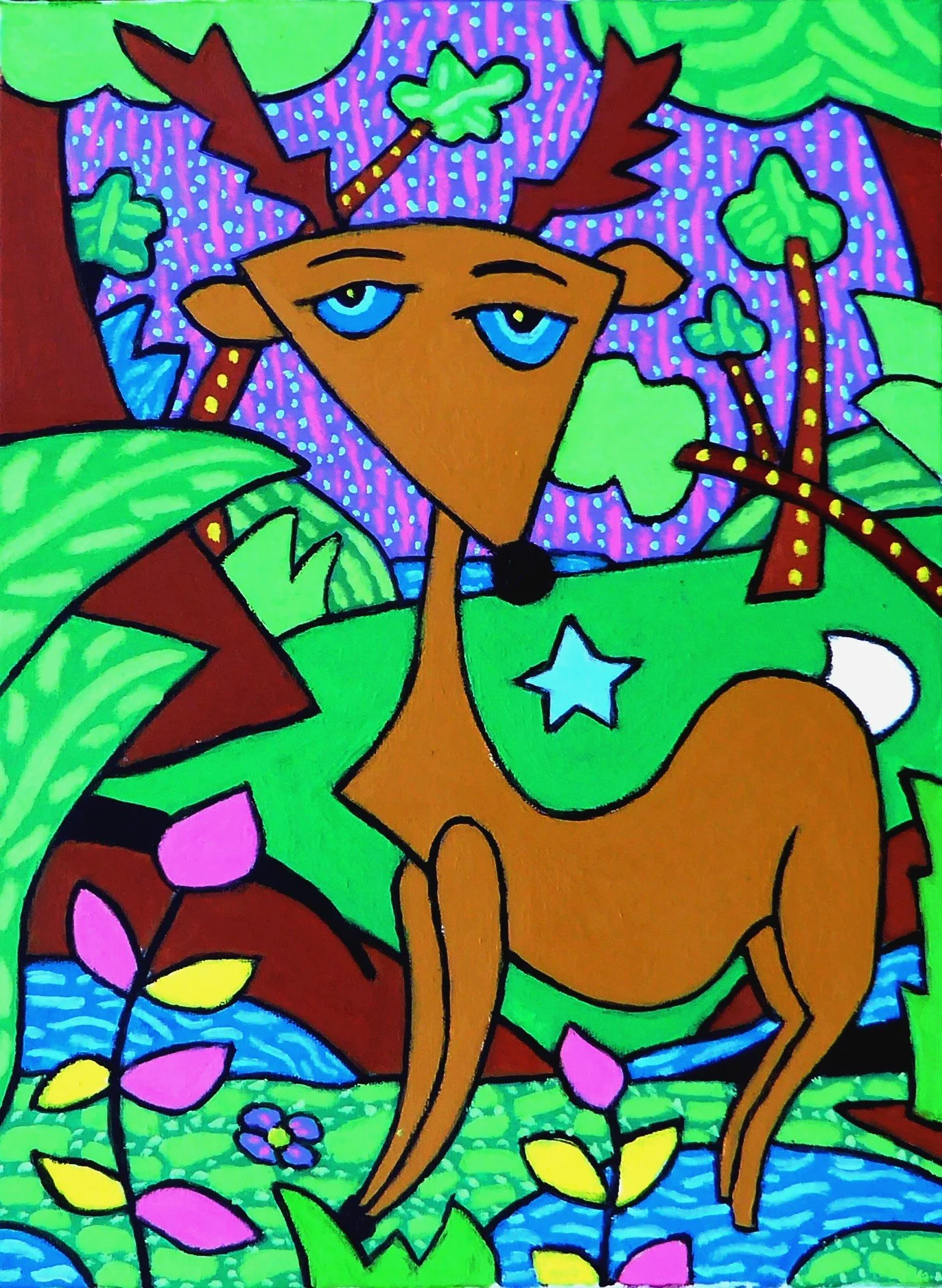 Don't kill Bambi (30cm x 40cm)