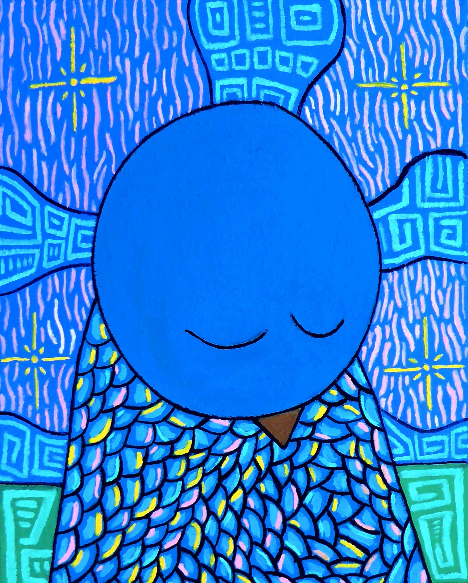 Wait and see (33cm x 41cm)