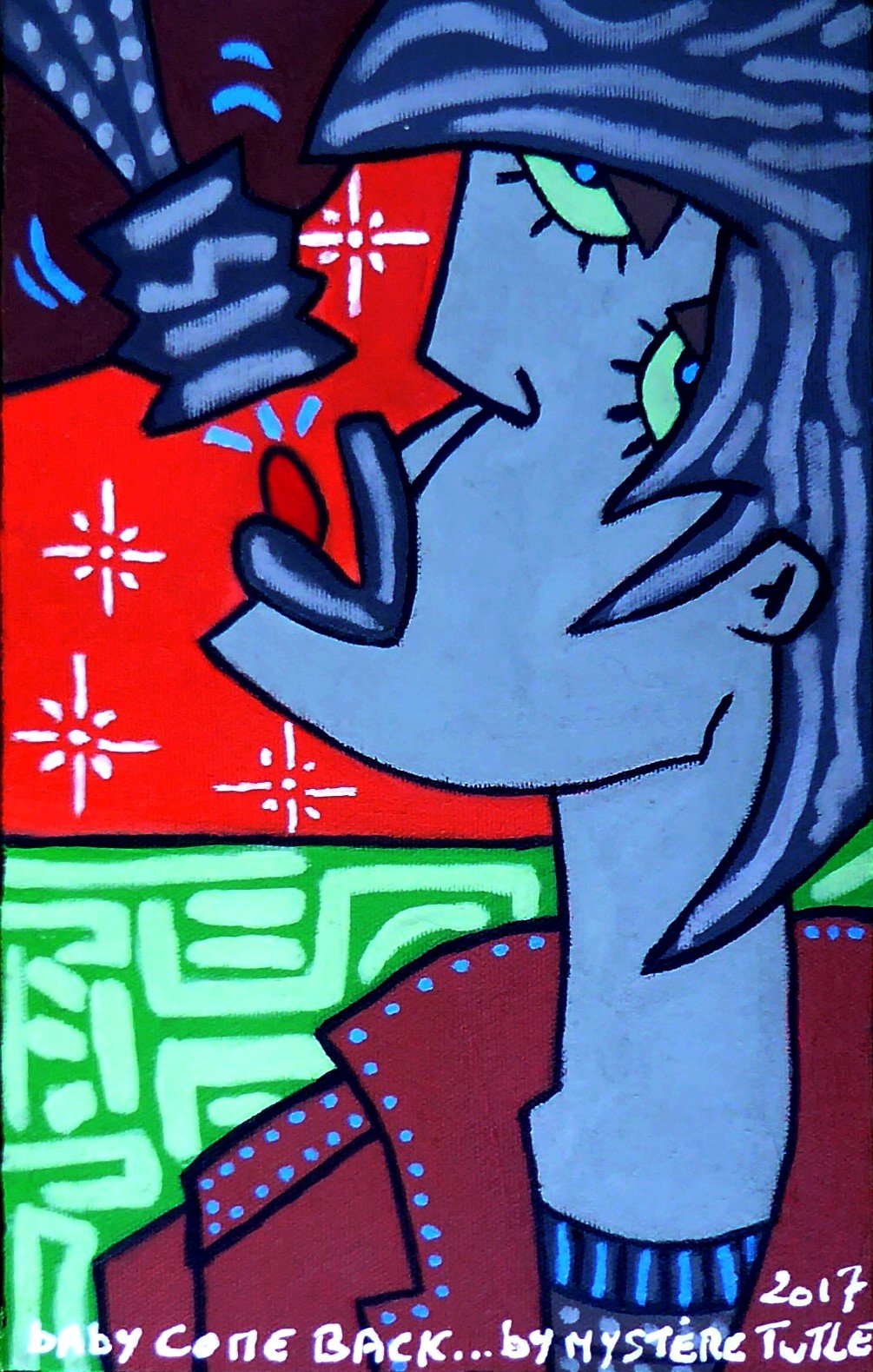 Baby come back.  (22cm x 35cm)