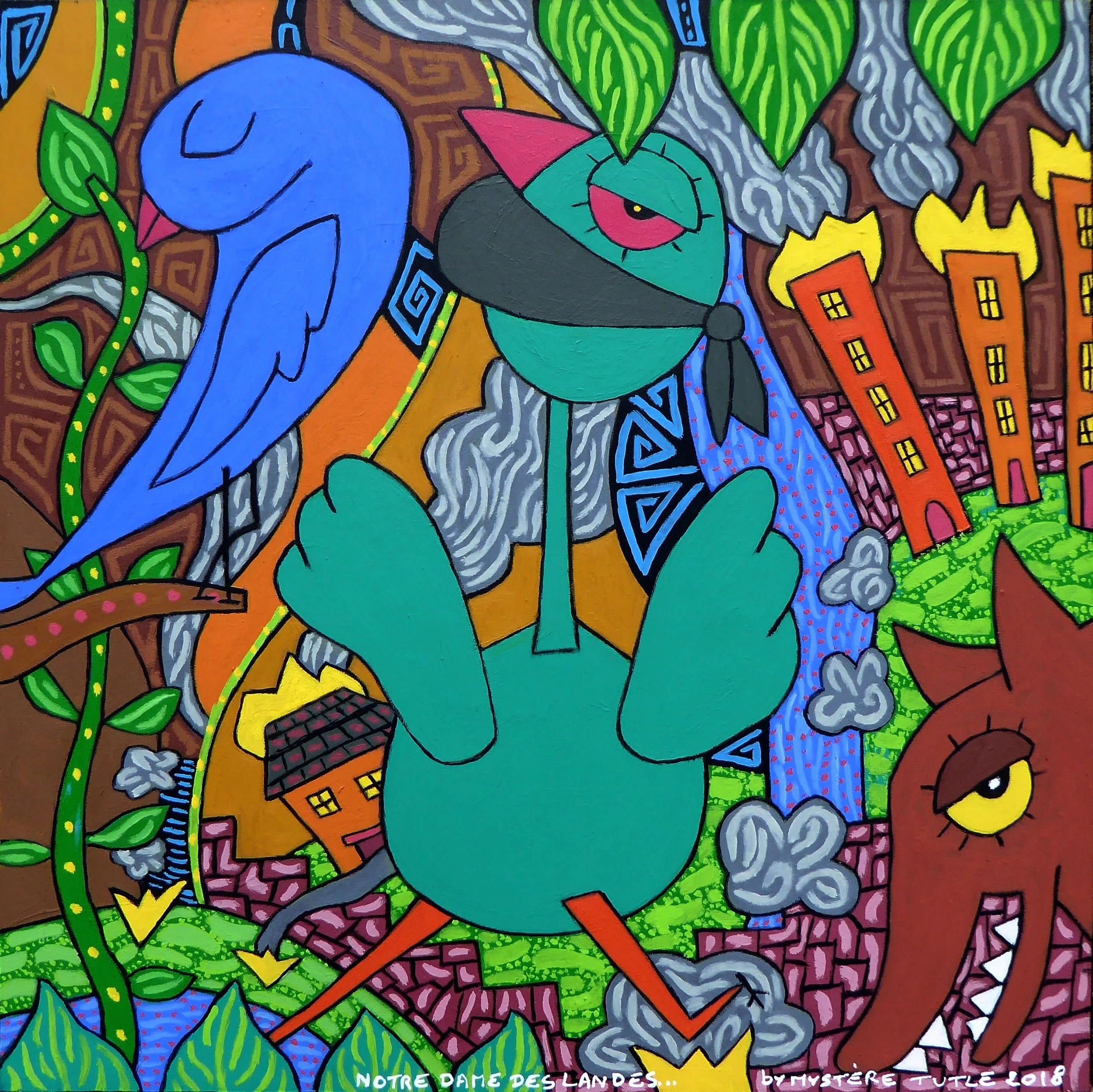 Notre Dame des Landes  (70cm x 70cm)