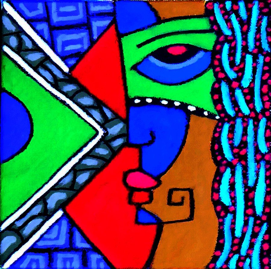 Lady (20cm x 20cm)