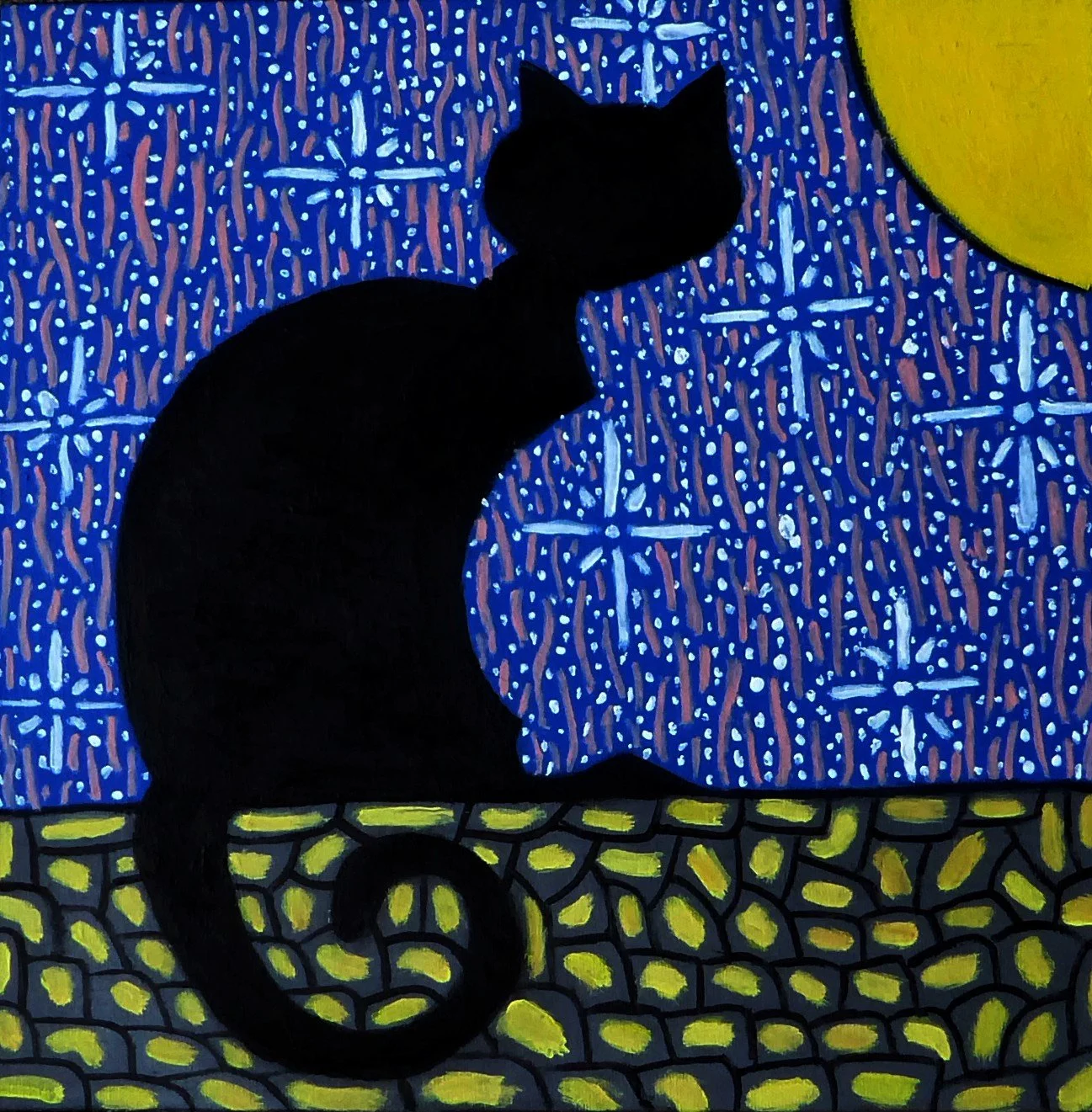 Chat (40cm x 40cm)