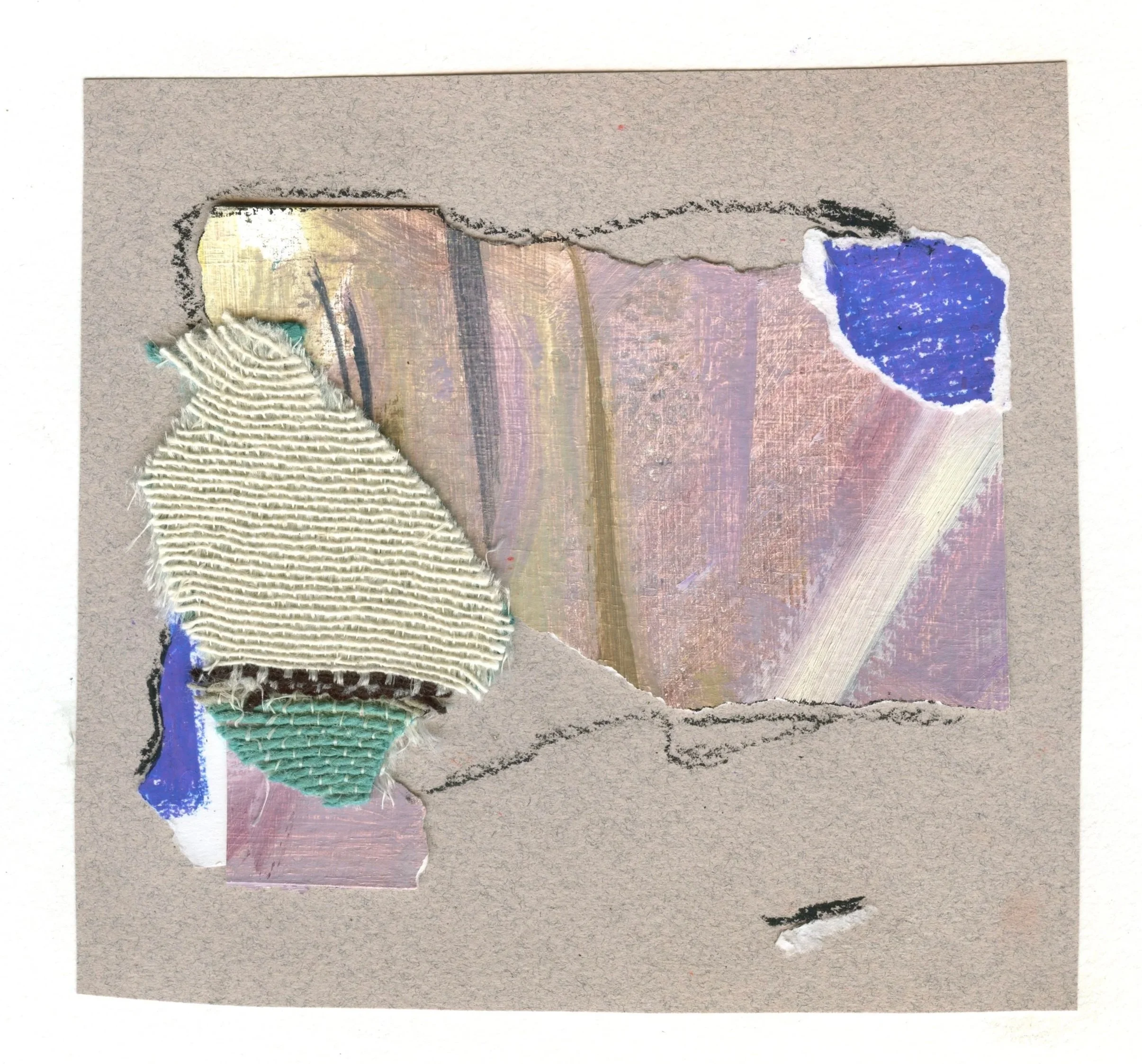 mixed media on canvas and paper