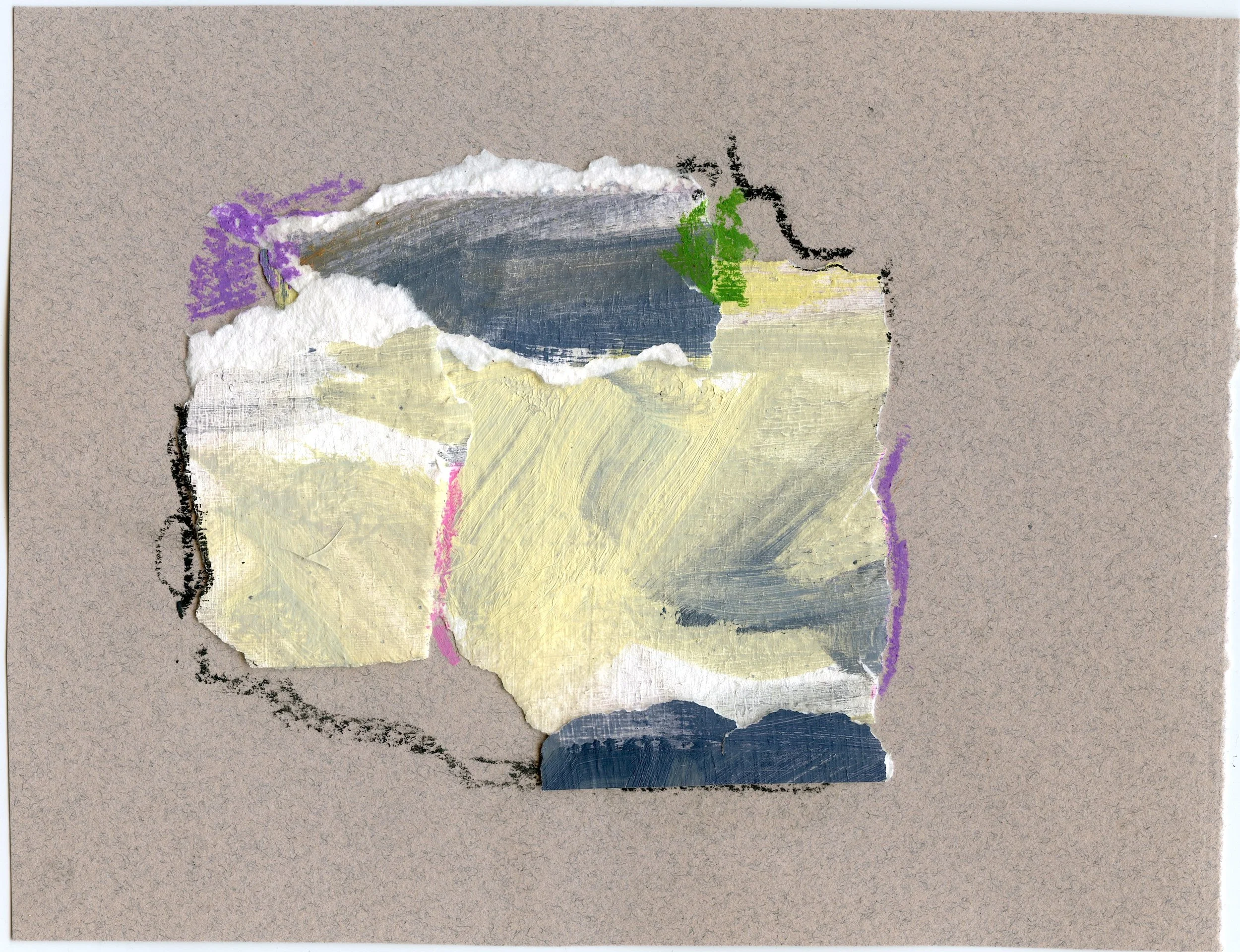 mixed media on canvas and paper