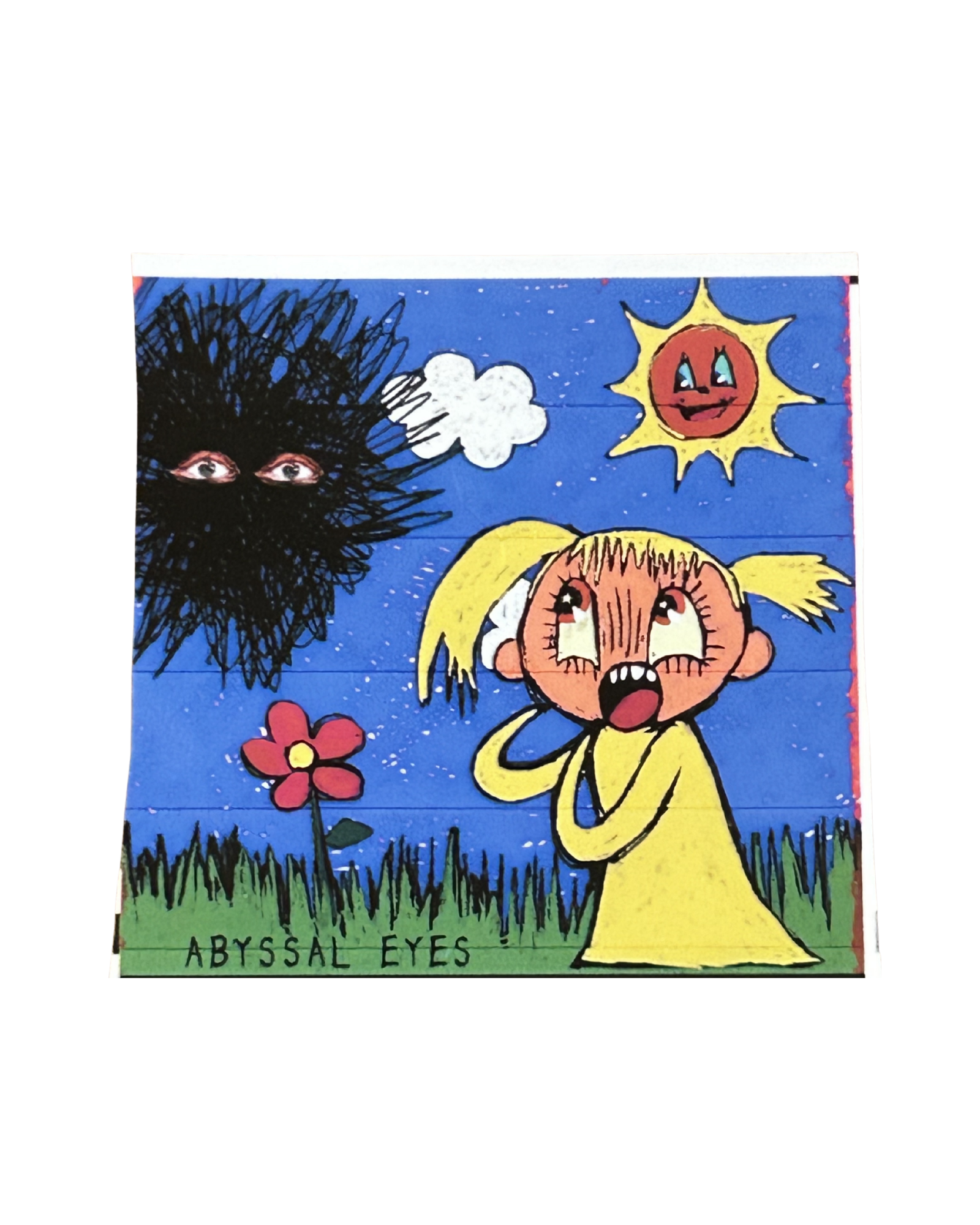Bingo's "Abyssal Eyes" Original Art, Signed Collectible Sticker