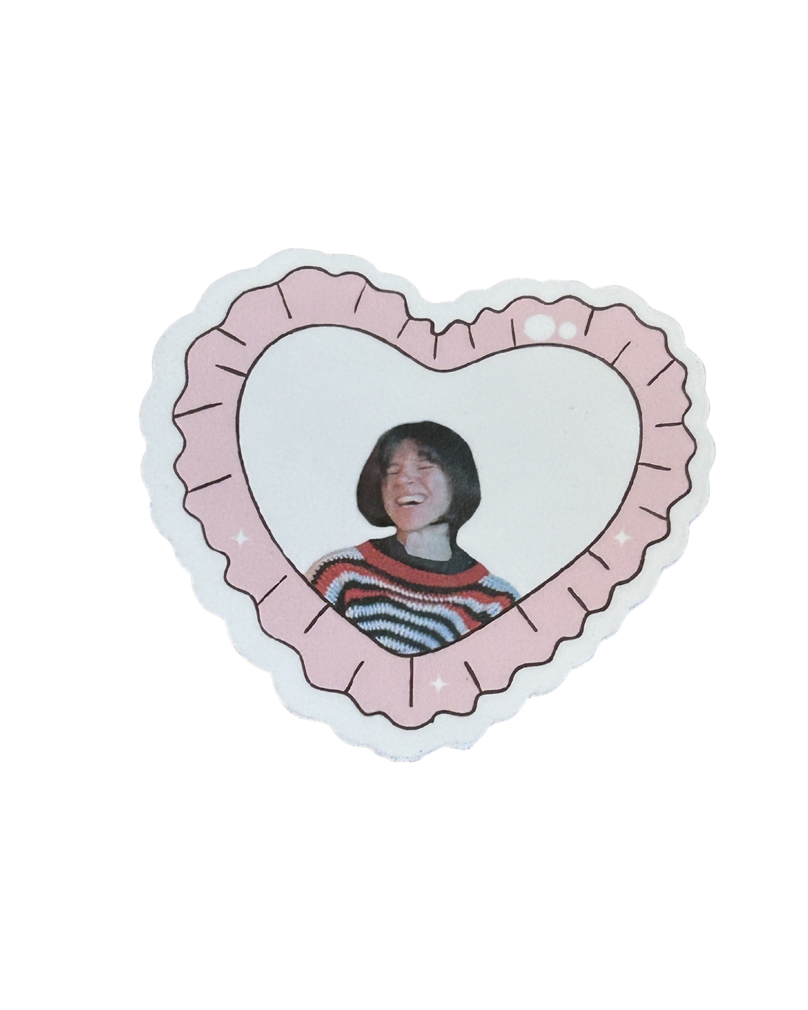 Beautiful Bingo Heart Shaped Signed Collectible Sticker