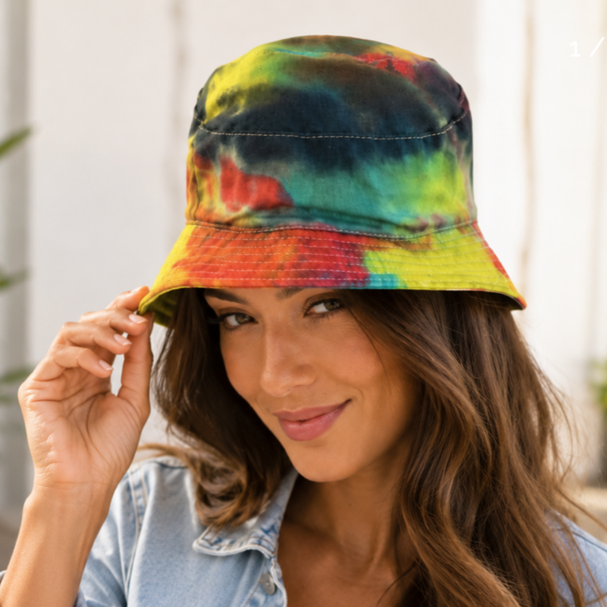 Bango's Electric Eclipse Hand-Dyed Cotton Bucket Hat